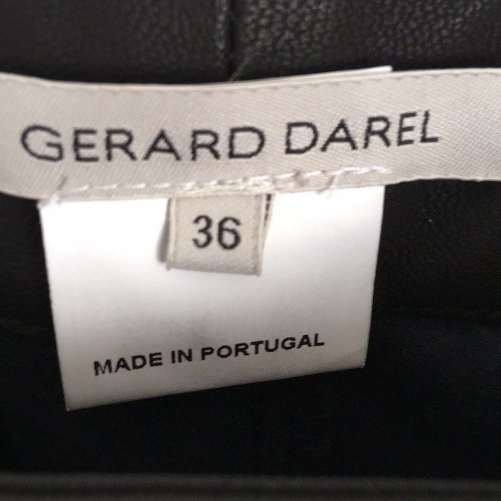 Gerard Darel Vegan Leather Pants Stretch Sides - Picture 5 of 6